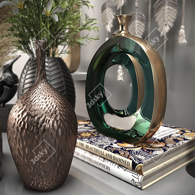 Decorative Set: Elegant and Versatile 3D model image 3