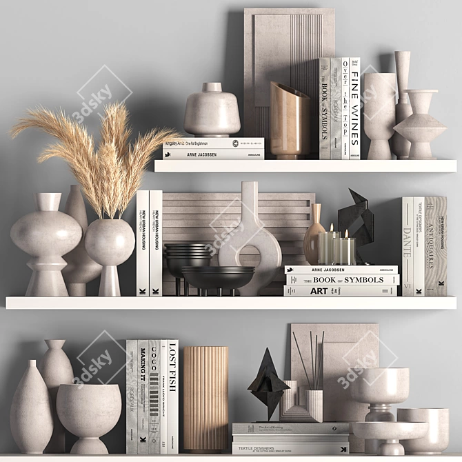 Luxury Decorative Set: 2015 Edition 3D model image 1