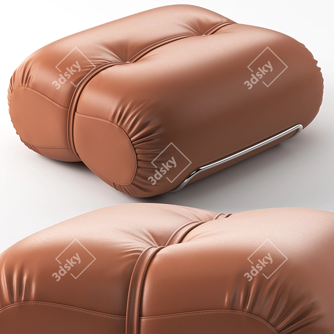 Modern Orsola Ottoman: Stylish and Comfortable 3D model image 7