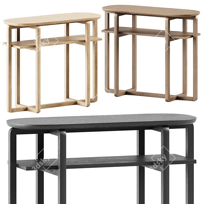 Sleek Levantin Console Table 3D model image 1