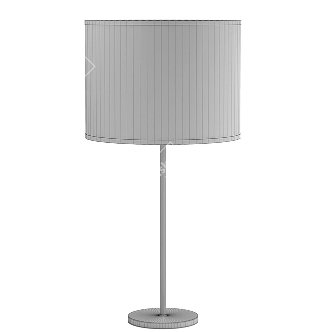 Sleek Wood Table Lamp 3D model image 2