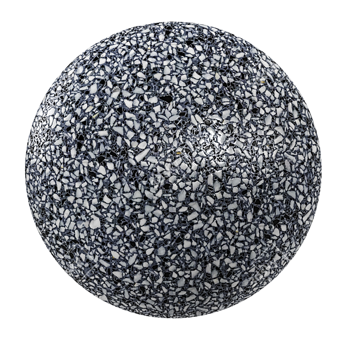 Euval Terrazzo PBR Seamless Material 3D model image 1