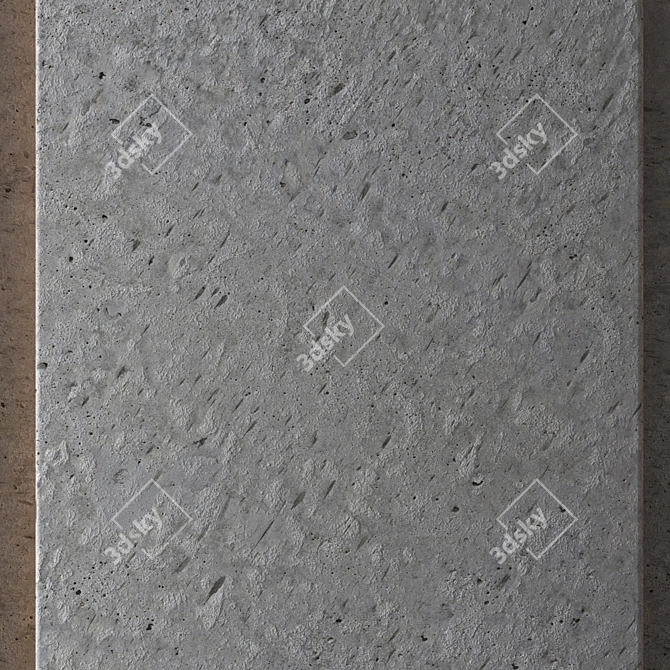 Seamless Gray Concrete Texture 3D model image 3