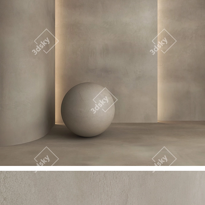 High-Quality Decorative Plaster Kit 3D model image 4