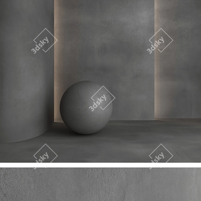 High-Quality Decorative Plaster Kit 3D model image 5