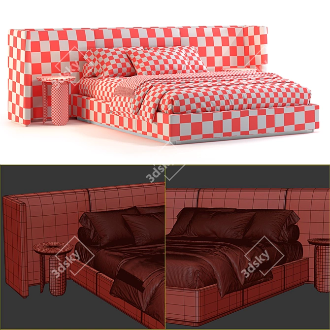 Modern Adaptable Alessa Shelter 3D model image 6