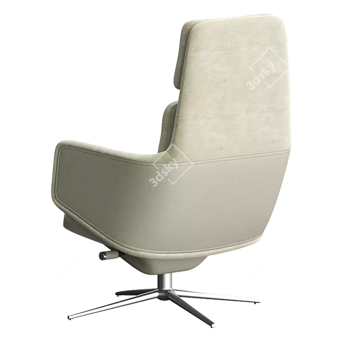 GRAND RELAX Fabric Armchair: Ultimate Comfort and Style 3D model image 3