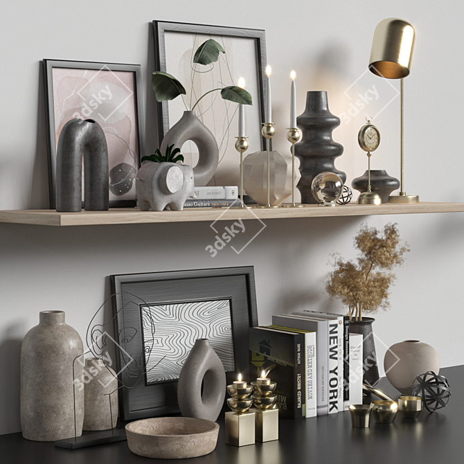 Elegant Decoration Set 3D model image 6