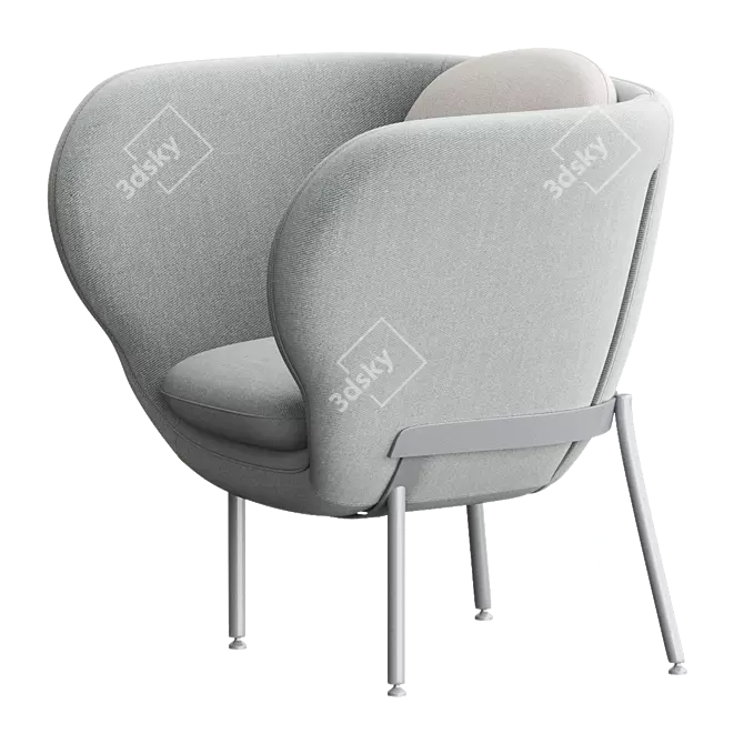 Sleek ARMADA Armchair: 2017 Design 3D model image 3