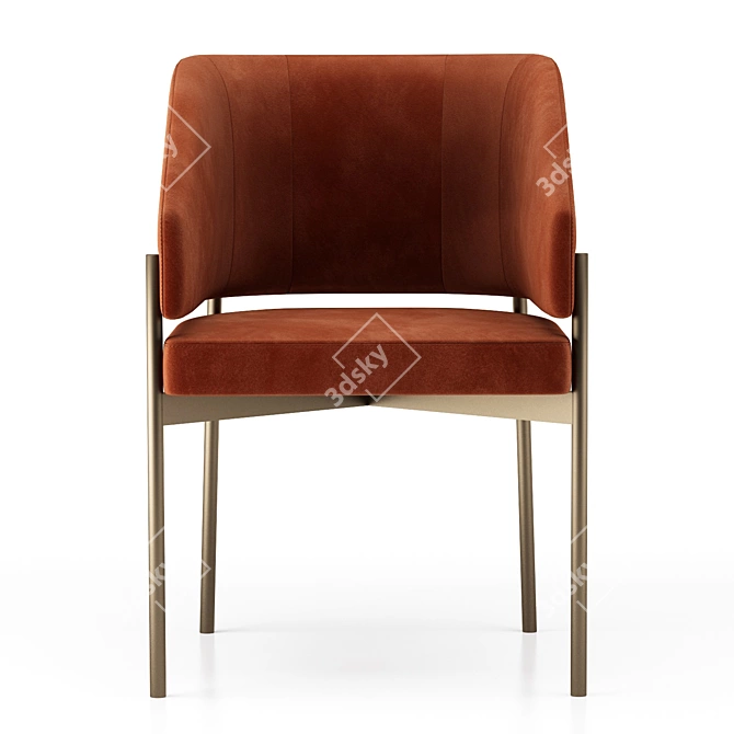 Modern Hermes Chair: Stylish and Comfortable 3D model image 2