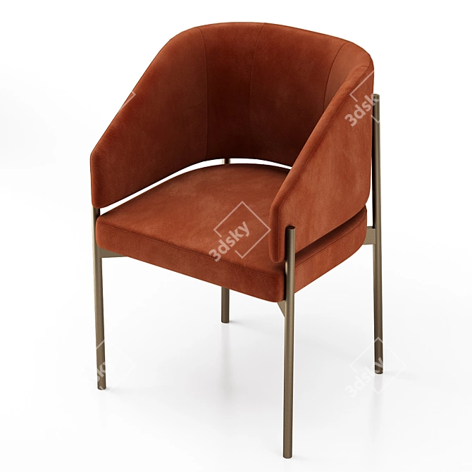 Modern Hermes Chair: Stylish and Comfortable 3D model image 5