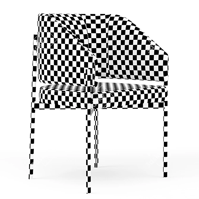 Modern Hermes Chair: Stylish and Comfortable 3D model image 7