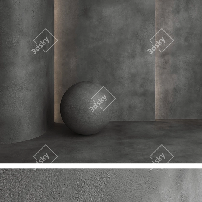 Title: Premium Decorative Plaster Kit 3D model image 5