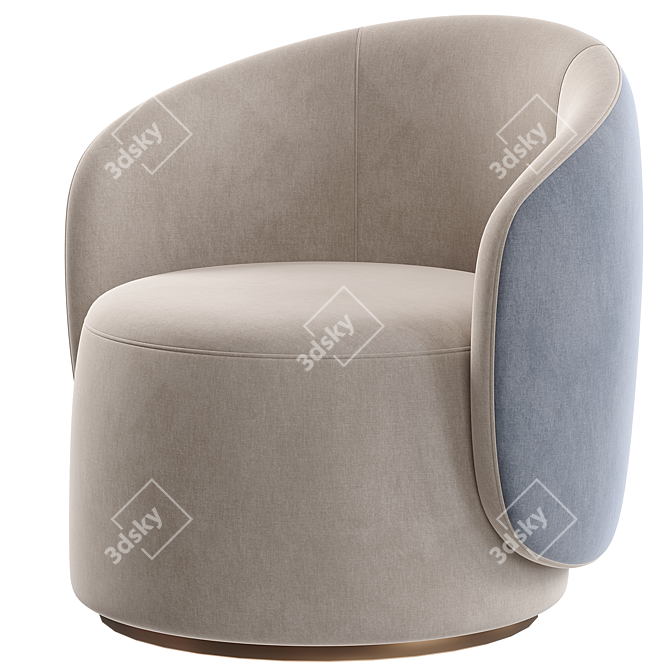 Luxurious Fendi Annabelle Armchair 3D model image 1