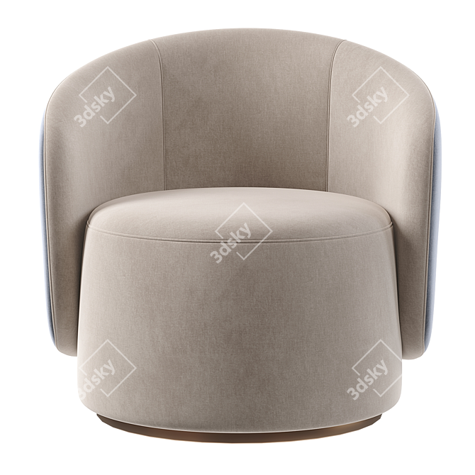 Luxurious Fendi Annabelle Armchair 3D model image 3