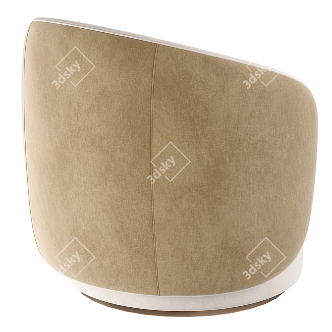 Luxurious Fendi Annabelle Armchair 3D model image 5