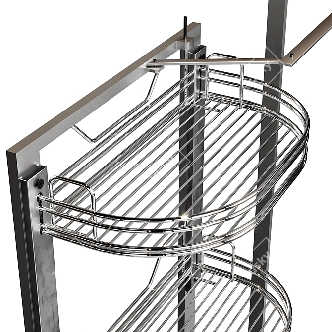 Streamline Kitchen Cabinet Organizer 3D model image 3