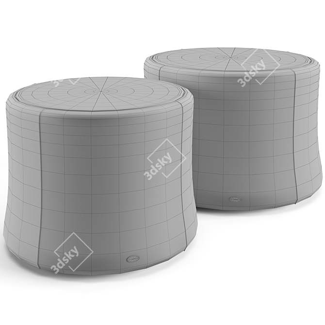 Elegant Fendi Casa Fida Coffee Tables 3D model image 4