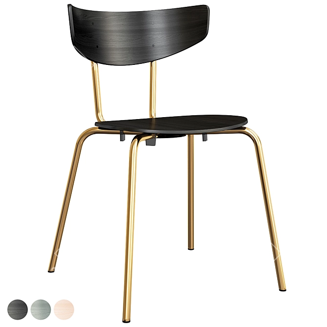 Elegant LaLume Chair for Stylish Comfort 3D model image 2