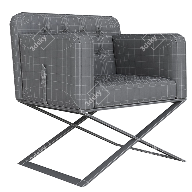 Luxury Bentley Harlow Armchair 3D model image 1