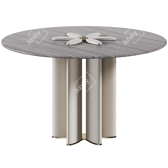 Moonlight Dining Table: Elegant Design for Stylish Dining 3D model image 1