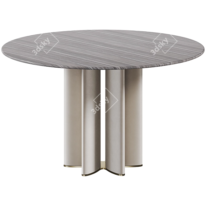 Moonlight Dining Table: Elegant Design for Stylish Dining 3D model image 2