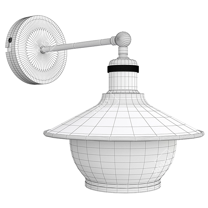 Globo Nevis: Sleek and Modern Wall Light 3D model image 2