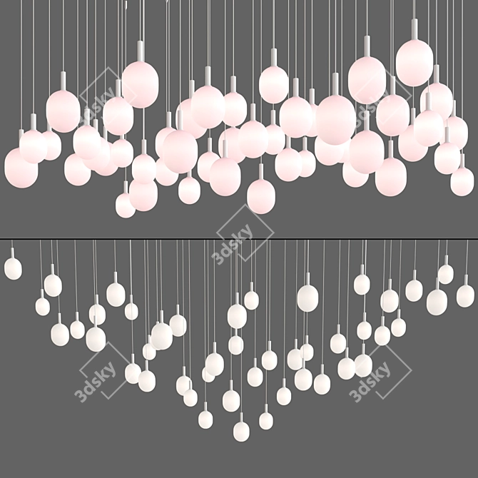 Elegant Ivy Pendant Light 3D model image 5