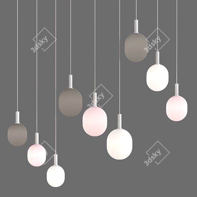 Elegant Ivy Pendant Light 3D model image 7