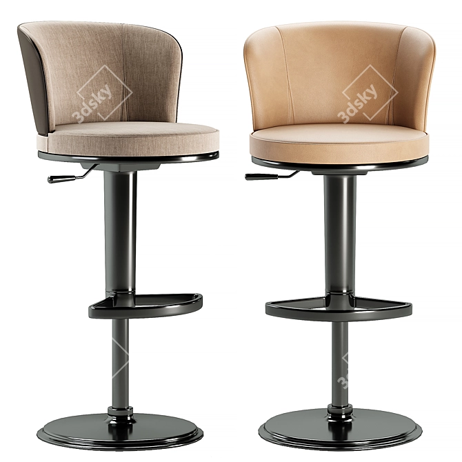 Giorgetti Modern Bar Stool 3D model image 1