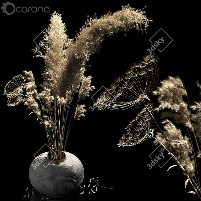 2018 Dried Flowers: Stunning PBR-Ready Decor 3D model image 1