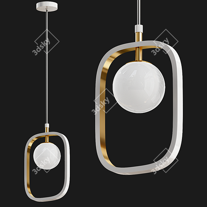 Elegant Maytoni Avola Chandelier 3D model image 2