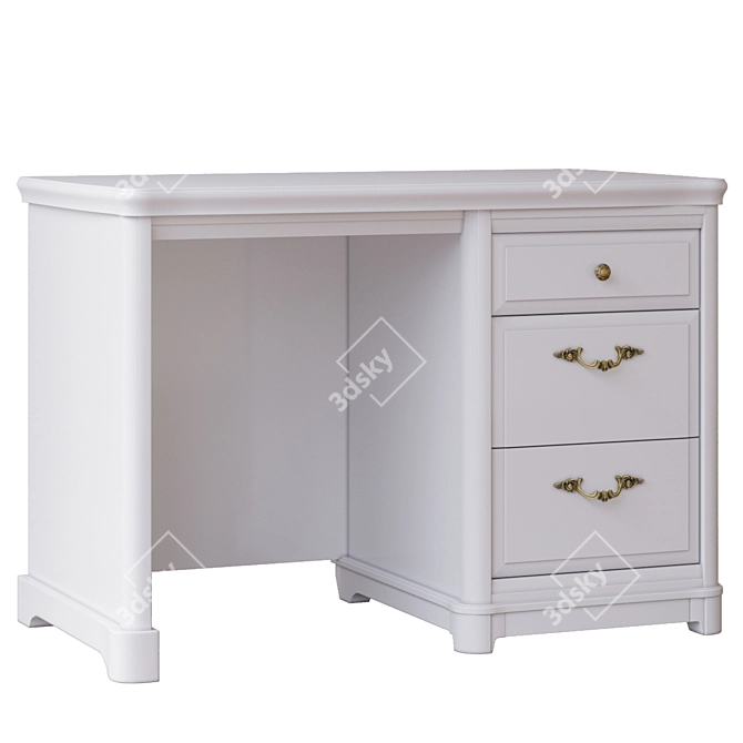 RIVIERA Collection Wood Desk: Elegant & Functional 3D model image 1