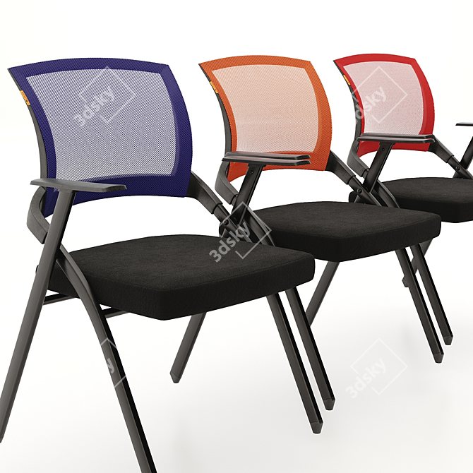 Modern Ergonomic Chair with Adjustable Features 3D model image 2