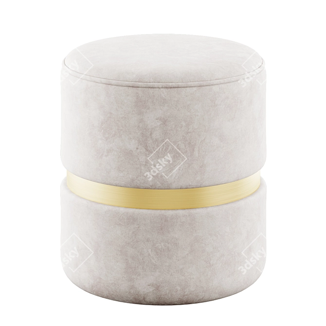Modern Round Ottomans by !nspire 3D model image 3
