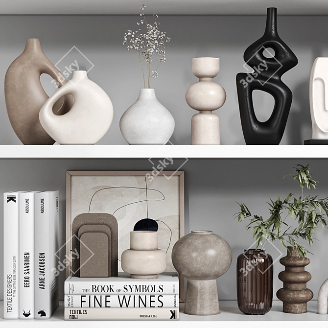 Elegant Decor Set Vol029 3D model image 5
