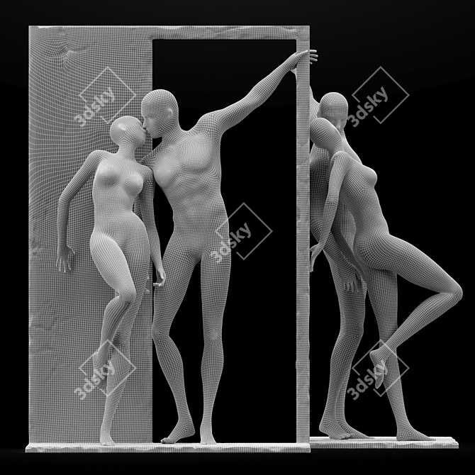 1948 Bob Quinn Figurative Sculptor 3D model image 6