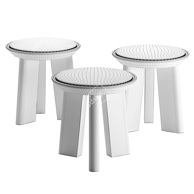  Mimi Stool by BLU DOT | Modern Elegance 3D model image 11