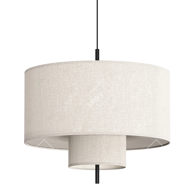 Modern Mergin Chandelier, Various Sizes 3D model image 1