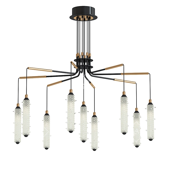 Glamorous Salini Crystal Chandelier 3D model image 1