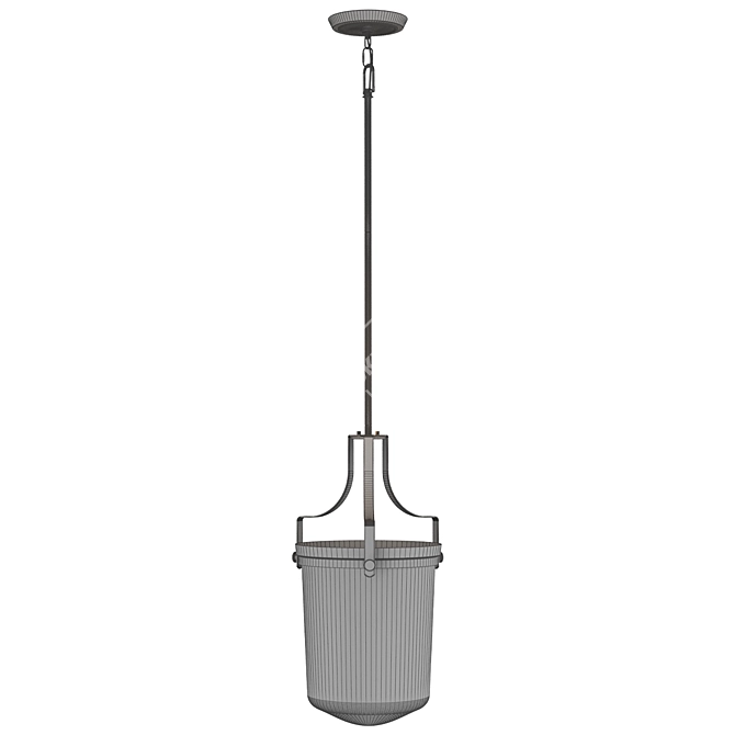 Quoizel Pendant Lamp in Station-inspired Design 3D model image 2