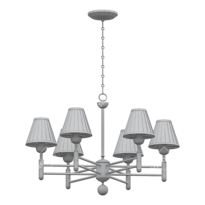 Avant-Garde Pendant Chandelier 3D model image 2