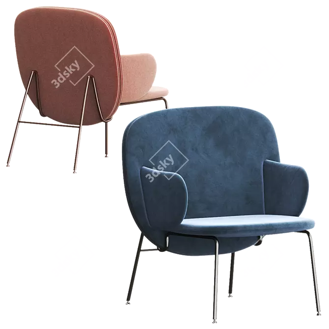Elegant ALA Armchair: La Cividina 3D model image 3