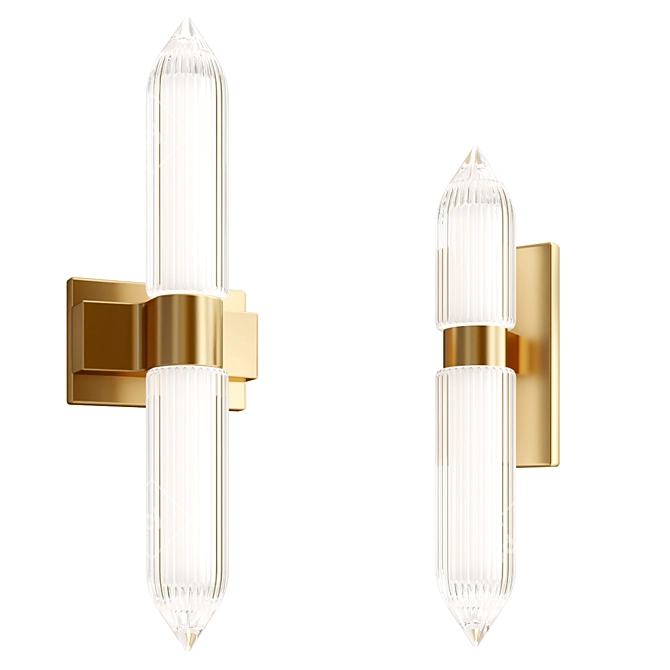 Modern Langston LED Wall Sconce 3D model image 1