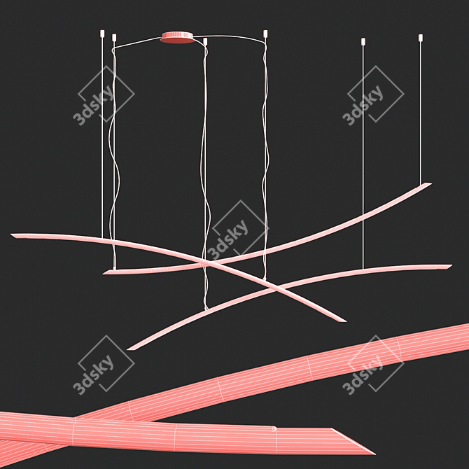 Modern Katana Sword Replica 3D model image 3