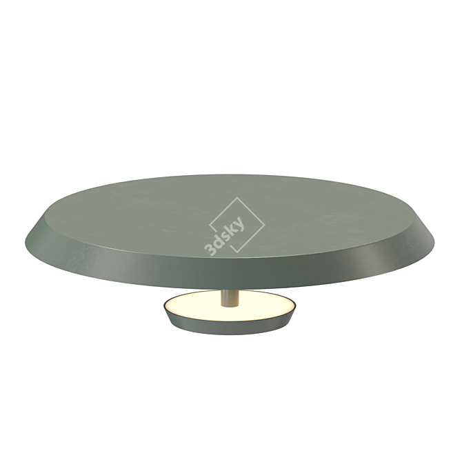Contemporary Ceiling LED Lamp 3D model image 2