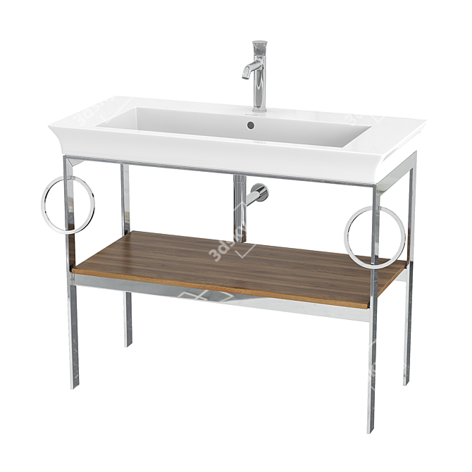 DURAVIT White Tulip Metal Console - WT4547B 3D model image 1