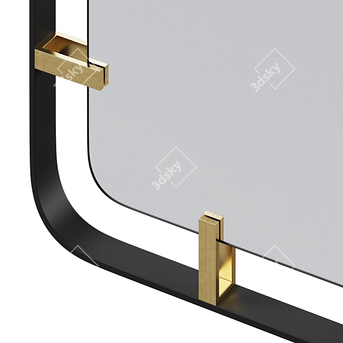 Betsy Metal Frame Mirror by Kare 3D model image 3