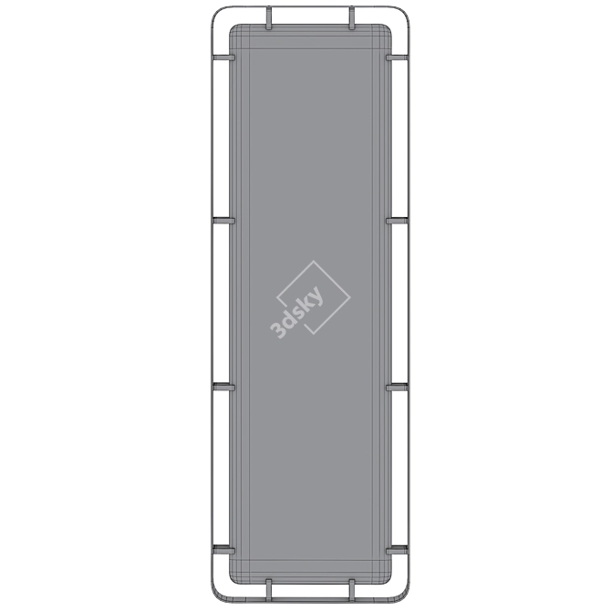 Betsy Metal Frame Mirror by Kare 3D model image 4