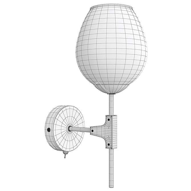 Arte Lamp Yuka: Stylish Wall Sconce 3D model image 2
